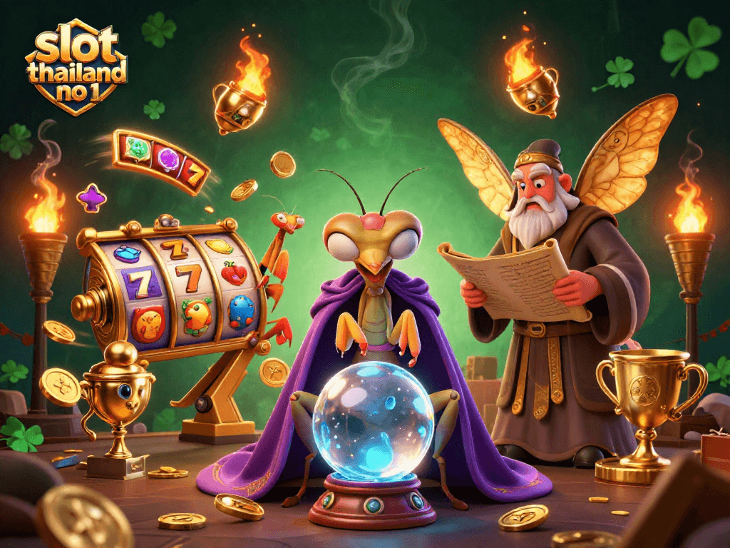 Experience thrilling gameplay at slot thailand no 1 with vibrant slot reels and charming characters.