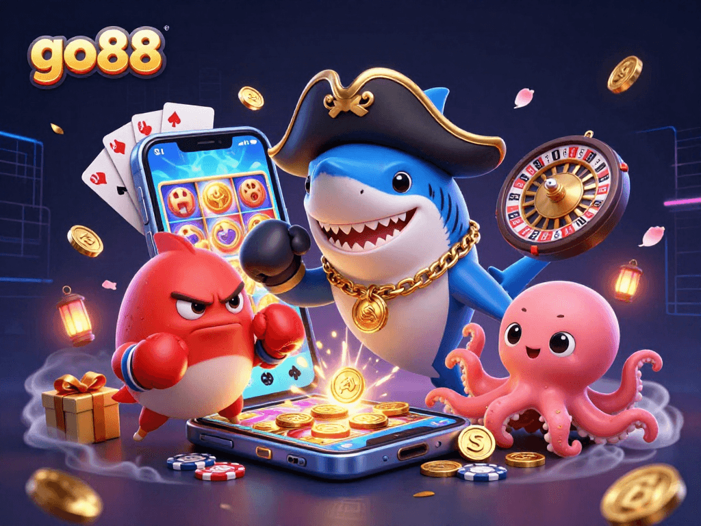 Experience thrilling go88 casino action with vibrant characters and dynamic gaming elements.