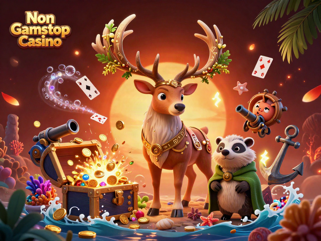 Engage with the vibrant Non Gamstop Casino scene filled with treasures and fantasy characters.