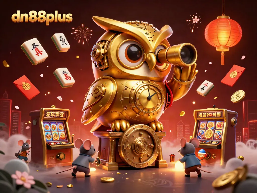 Experience the thrill of gaming at dn88plus with vibrant slot machines surrounded by festive decorations.