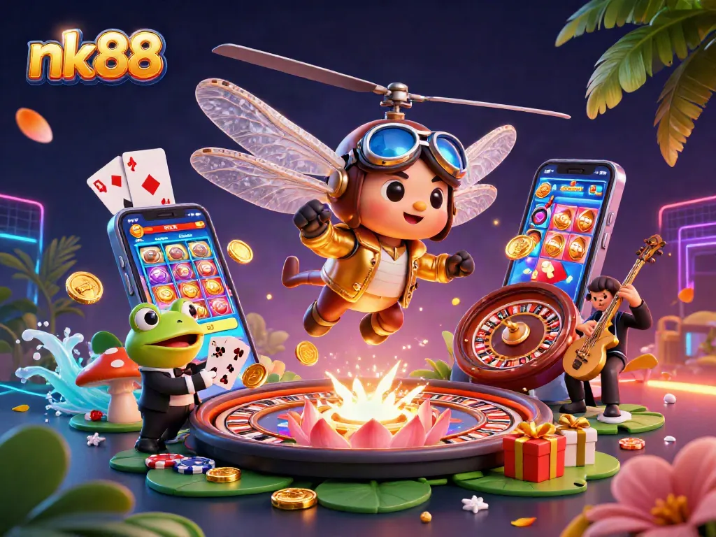 Experience thrilling gaming at nk88, featuring vibrant 3D casino action and interactive games.