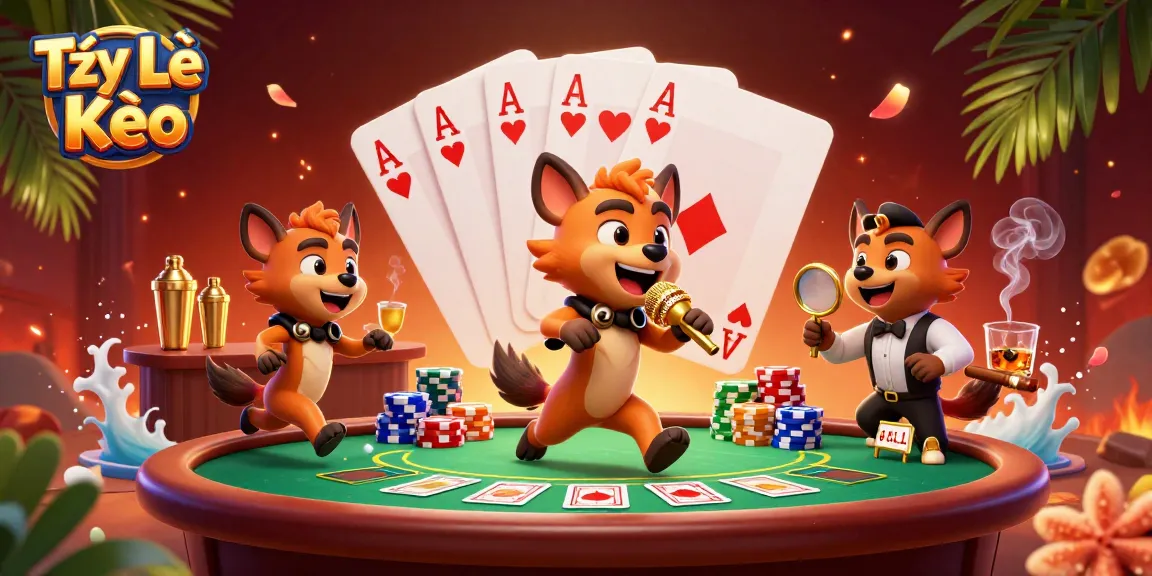 Tỷ Lệ Kèo: Experience exciting betting dynamics with hyenas in a lively casino setting.