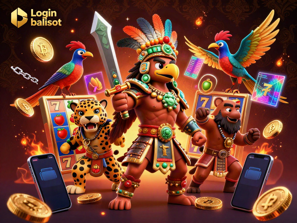 Experience exhilarating gaming with Login balislot featuring vibrant slot elements and powerful characters in action.