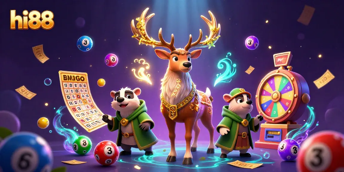 Experience the thrilling gaming world of hi88 with fun character interactions and vibrant gambling elements.