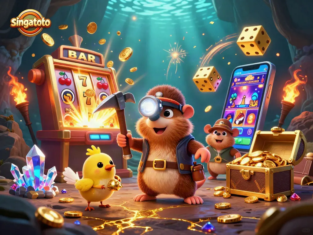Experience the excitement of singatoto with a colorful treasure hunt in an immersive arcade