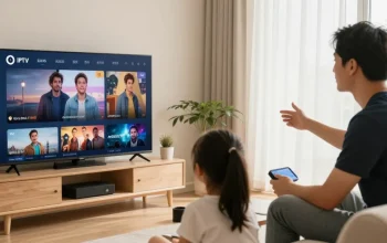 Reliable IPTV UK service provider showcasing professional setup at home.