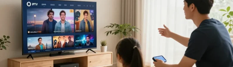 Reliable IPTV UK service provider showcasing professional setup at home.