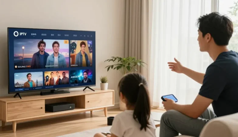 Reliable IPTV UK service provider showcasing professional setup at home.
